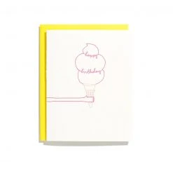 Iron Curtain Press Ice Cream Birthday Card