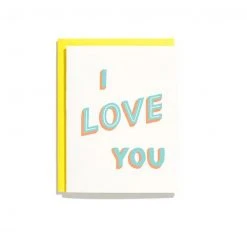 Iron Curtain Press I Love You Card