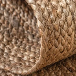 Unique Loom DECOR Veranda Jute Rectangle Rug, Natural