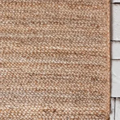 Unique Loom DECOR Veranda Jute Rectangle Rug, Natural