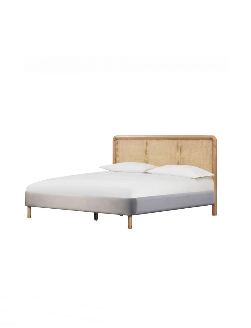 Tov FURNITURE Kabani Bed, Grey 2 Tov FURNITURE Kabani Bed, Grey