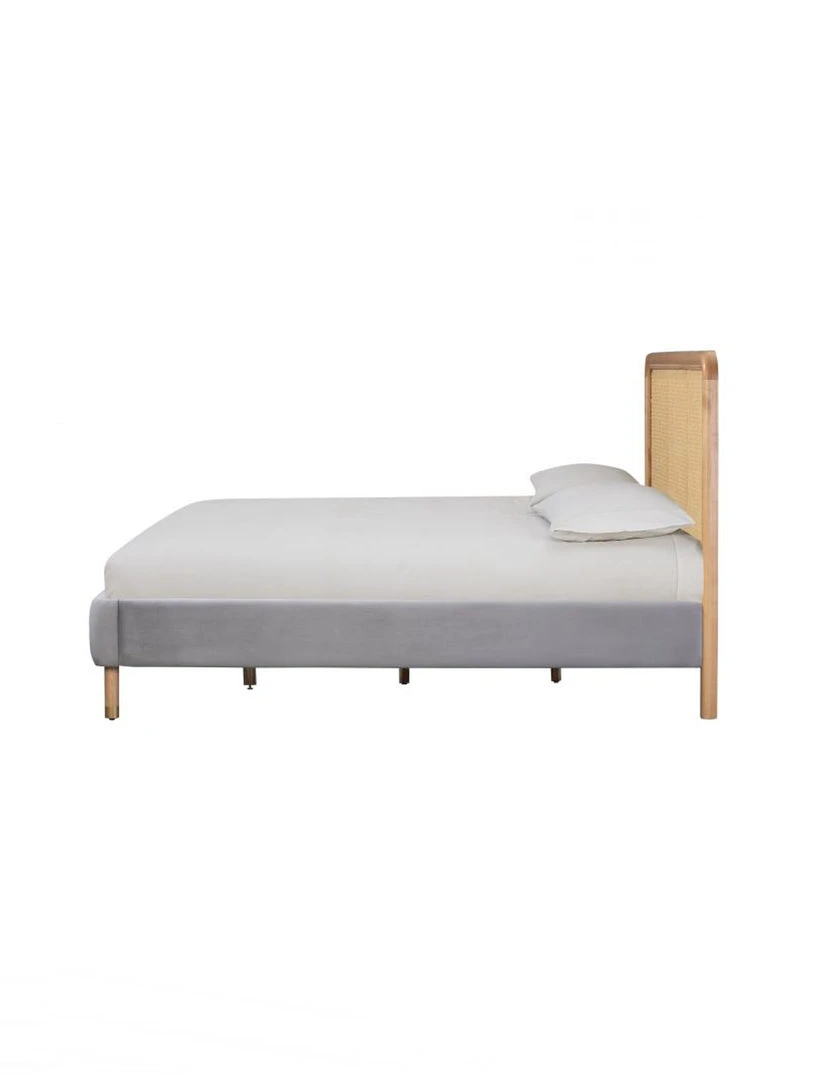Tov FURNITURE Kabani Bed, Grey 3 Tov FURNITURE Kabani Bed, Grey
