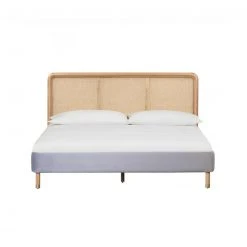 Tov FURNITURE Kabani Bed, Grey