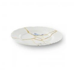 NEW ARRIVAL Seletti Kintsugi Dinner Plate, Blue Lotus