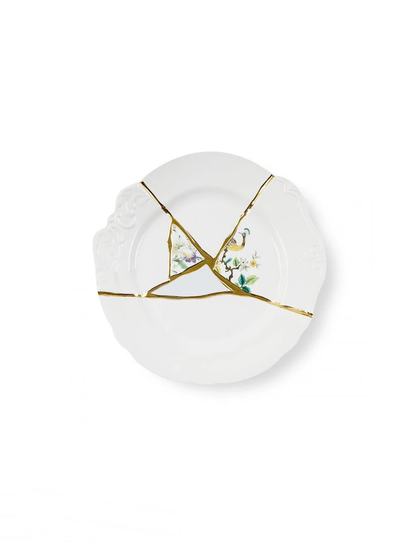 Seletti Kintsugi Dinner Plate, Peacock NEW ARRIVAL 1 Seletti Kintsugi Dinner Plate, Peacock NEW ARRIVAL