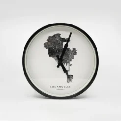 Cloudnola City Map Clock - Black
