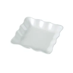Twig White Serving Lace Square Plate, Medium