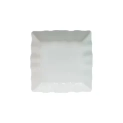 Twig White Serving Lace Square Plate, Medium