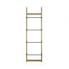 Creative Co-op FURNITURE Metal & Wood Wall Rack 71"H