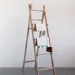 Creative Co-op FURNITURE Decorative Wood Ladder 71