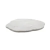 Bidk Home KITCHEN White Organic Marble Lazy Susan Board