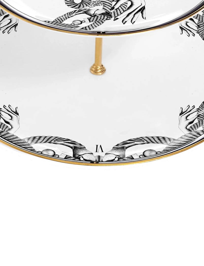 Lauren Dickinson Clarke The Divineness Of Time 2-Tier Cake Stand 2 Lauren Dickinson Clarke The Divineness Of Time 2-Tier Cake Stand