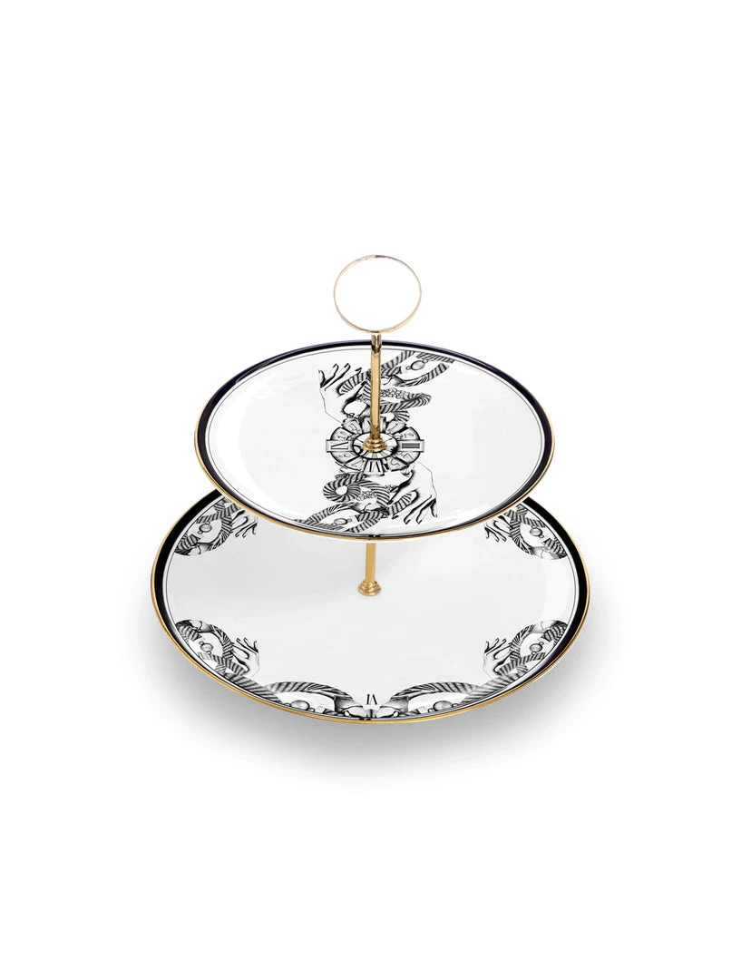 Lauren Dickinson Clarke The Divineness Of Time 2-Tier Cake Stand 1 Lauren Dickinson Clarke The Divineness Of Time 2-Tier Cake Stand