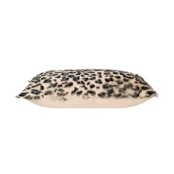 Creative Co-op DECOR Goat Fur Pillow, Leopard Print 20" X 12"