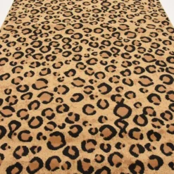 Unique Loom Jungle Rectangle Rug, Light Brown DECOR