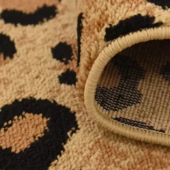 Unique Loom Jungle Rectangle Rug, Light Brown DECOR