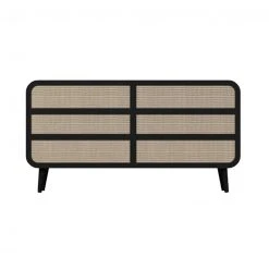 LH Imports Caroline Oval 6 Drawer Dresser FURNITURE