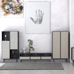 LH Imports FURNITURE Caroline Media Stand