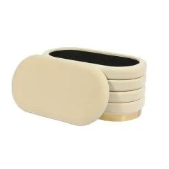 Tov Liana Velvet Storage Bench