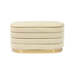 Tov Liana Velvet Storage Bench