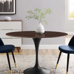 Modway Lily Cherry Walnut Oval Dining Table, Black Base NEW ARRIVAL 11 Modway Lily Cherry Walnut Oval Dining Table, Black Base NEW ARRIVAL