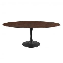 Modway Lily Cherry Walnut Oval Dining Table, Black Base NEW ARRIVAL 9 Modway Lily Cherry Walnut Oval Dining Table, Black Base NEW ARRIVAL