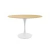 Modway Lily Natural Oval Dining Table, White Base NEW ARRIVAL