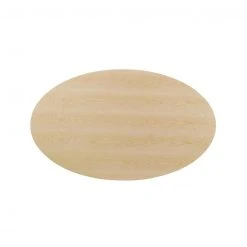 Modway Lily Natural Oval Dining Table, Black Base