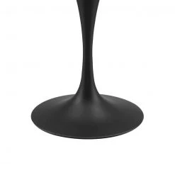 Modway Lily Natural Oval Dining Table, Black Base
