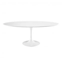 Modway NEW ARRIVAL Lily White Oval Dining Table, White Base 9 Modway NEW ARRIVAL Lily White Oval Dining Table, White Base