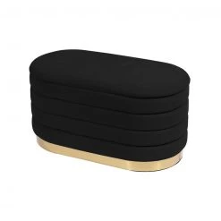 Tov Liana Velvet Storage Bench