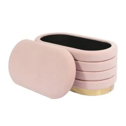 Tov Liana Velvet Storage Bench