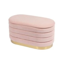 Tov Liana Velvet Storage Bench