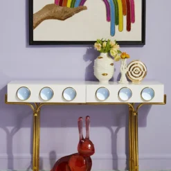 Jonathan Adler Gilded Gala Round Vase