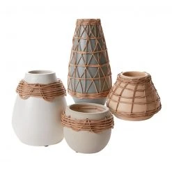 Accent Decor Lissome Vase, Tan NEW ARRIVAL