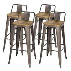 Npd Meta Low Back Bar Stool (set Of 4) 27 Npd Meta Low Back Bar Stool (set Of 4)