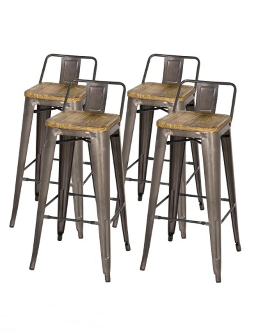 Npd Meta Low Back Bar Stool (set Of 4) 12 Npd Meta Low Back Bar Stool (set Of 4)