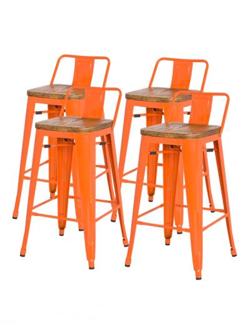 Npd Meta Low Back Bar Stool (set Of 4) 8 Npd Meta Low Back Bar Stool (set Of 4)