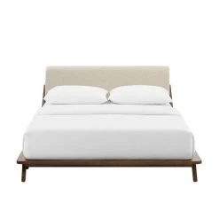 Modway FURNITURE Luna Walnut Bed