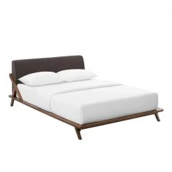 Modway FURNITURE Luna Walnut Bed 58 Modway FURNITURE Luna Walnut Bed