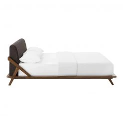 Modway FURNITURE Luna Walnut Bed 60 Modway FURNITURE Luna Walnut Bed