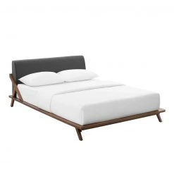 Modway FURNITURE Luna Walnut Bed 78 Modway FURNITURE Luna Walnut Bed
