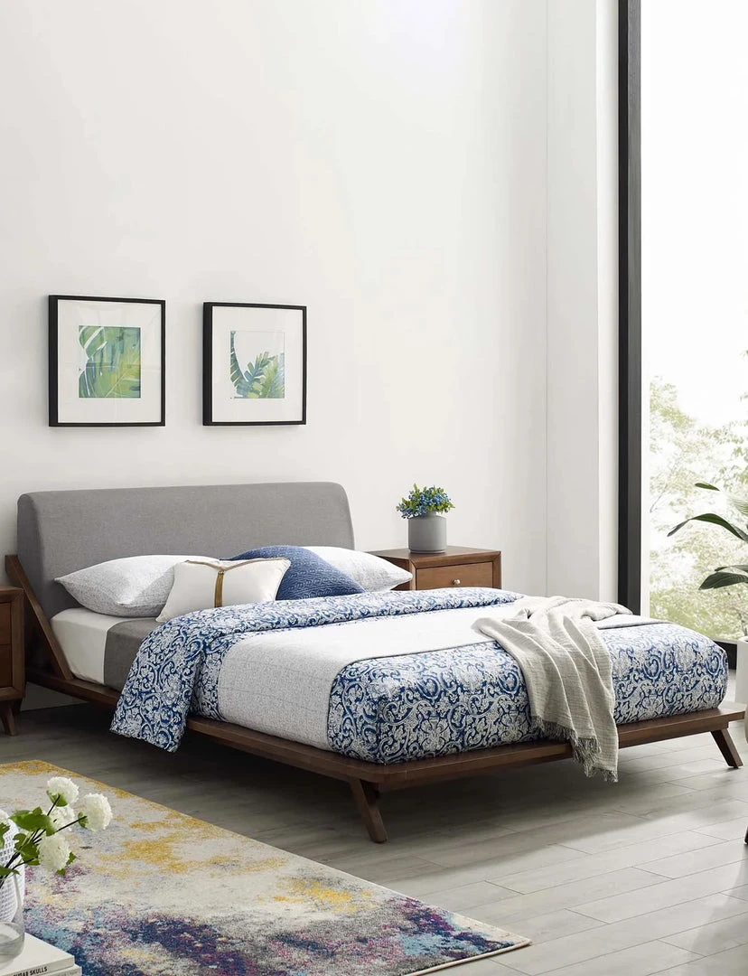 Modway FURNITURE Luna Walnut Bed 26 Modway FURNITURE Luna Walnut Bed