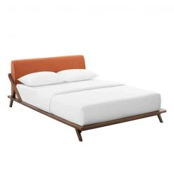 Modway FURNITURE Luna Walnut Bed 48 Modway FURNITURE Luna Walnut Bed