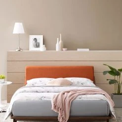 Modway FURNITURE Luna Walnut Bed 51 Modway FURNITURE Luna Walnut Bed