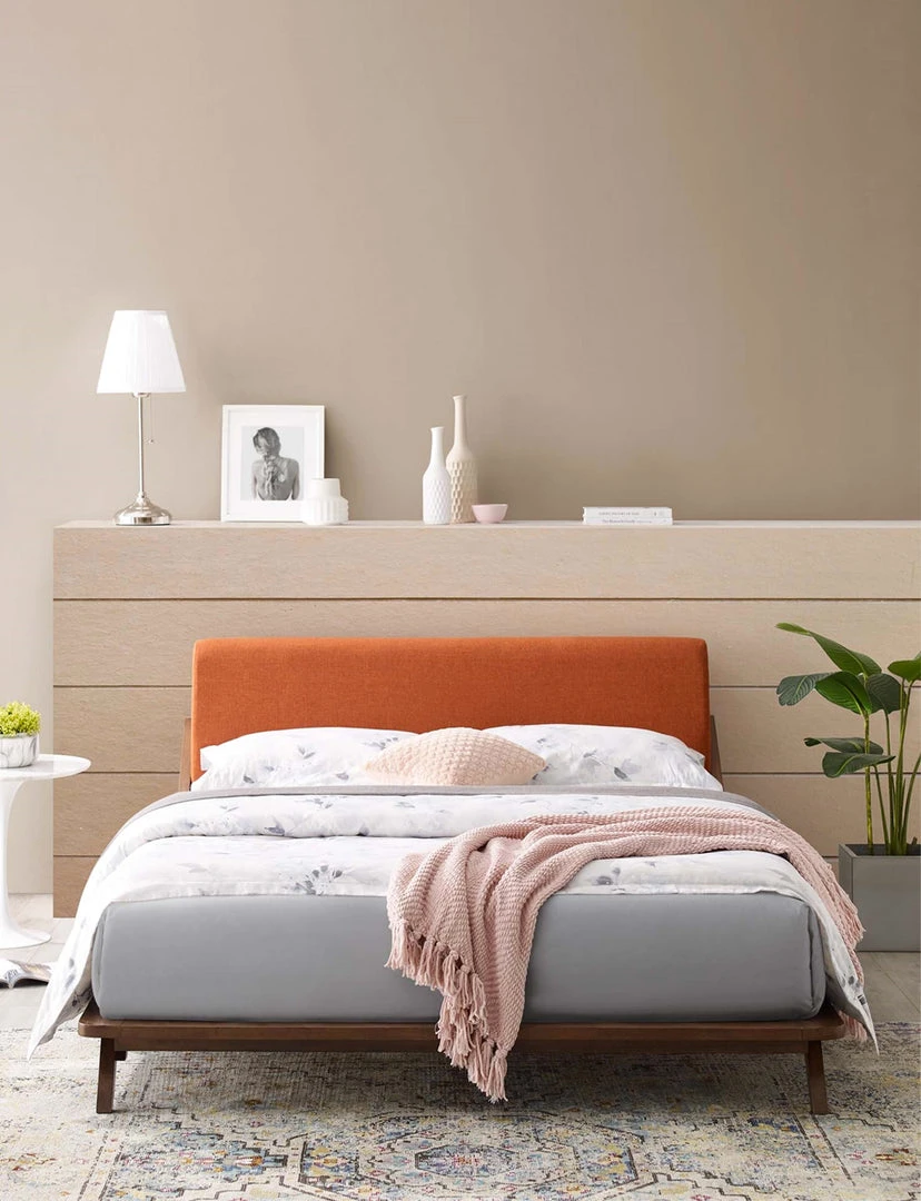 Modway FURNITURE Luna Walnut Bed 11 Modway FURNITURE Luna Walnut Bed