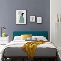 Modway FURNITURE Luna Walnut Bed 71 Modway FURNITURE Luna Walnut Bed