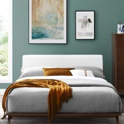 Modway FURNITURE Luna Walnut Bed 76 Modway FURNITURE Luna Walnut Bed