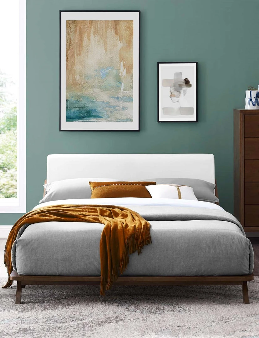 Modway FURNITURE Luna Walnut Bed 36 Modway FURNITURE Luna Walnut Bed