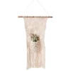 Creative Co-op Cotton/Macrame Wall Hanging W/ Pocket